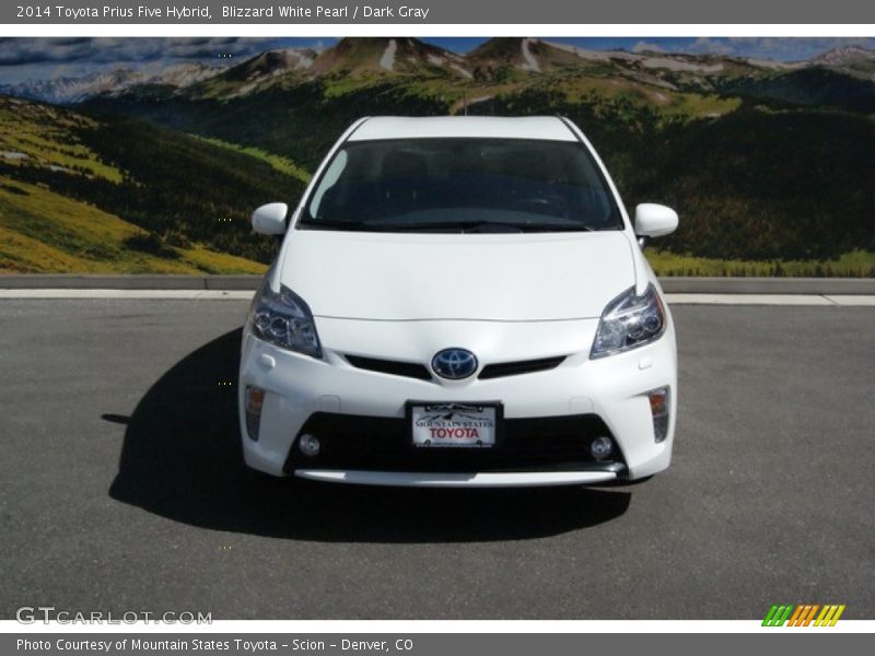 Blizzard White Pearl / Dark Gray 2014 Toyota Prius Five Hybrid