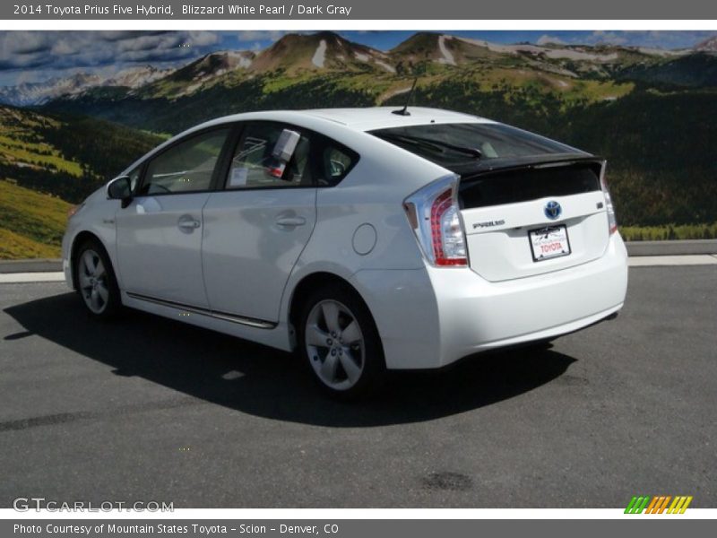 Blizzard White Pearl / Dark Gray 2014 Toyota Prius Five Hybrid