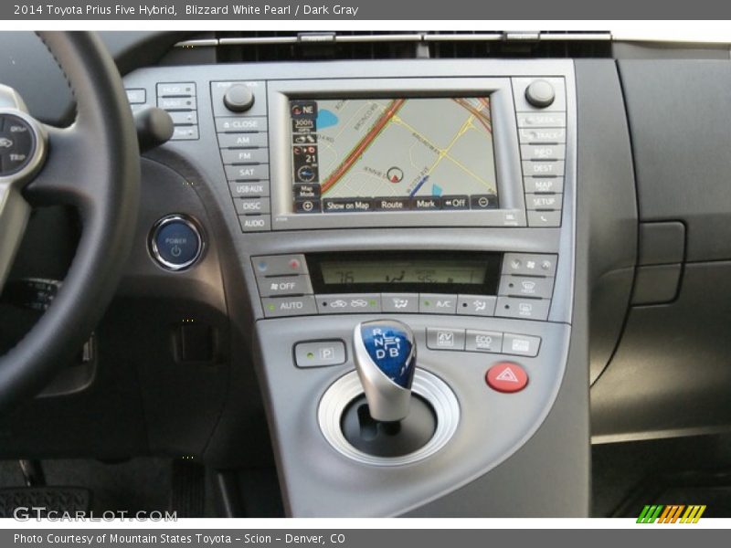 Blizzard White Pearl / Dark Gray 2014 Toyota Prius Five Hybrid