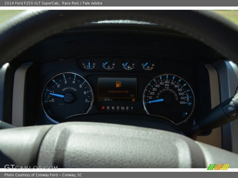 Race Red / Pale Adobe 2014 Ford F150 XLT SuperCab