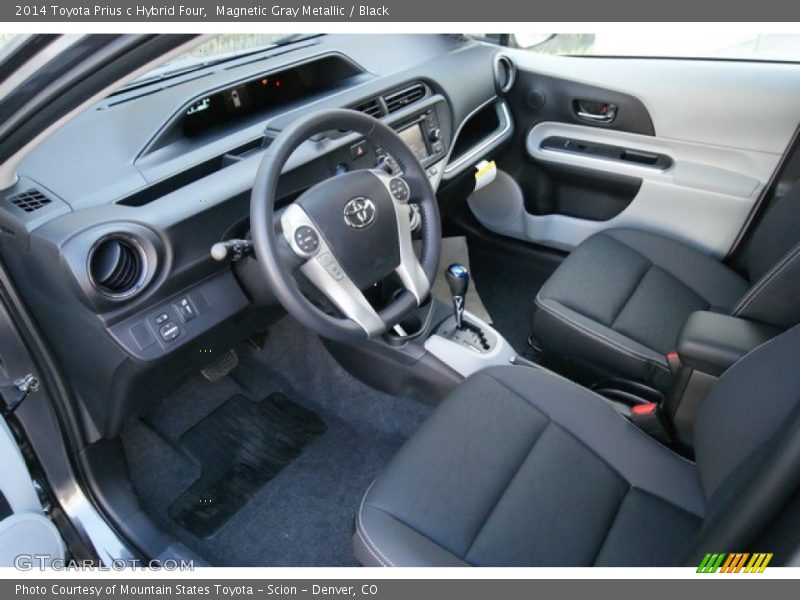  2014 Prius c Hybrid Four Black Interior