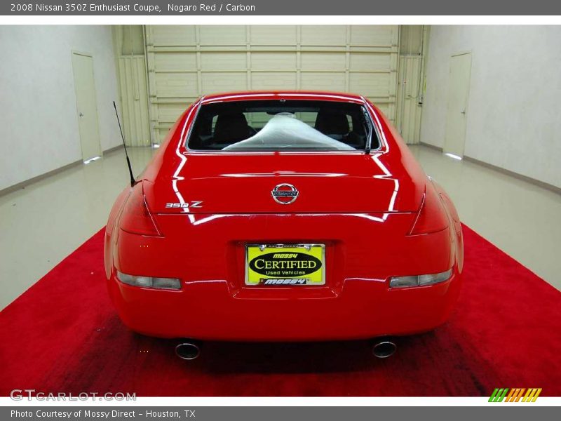 Nogaro Red / Carbon 2008 Nissan 350Z Enthusiast Coupe