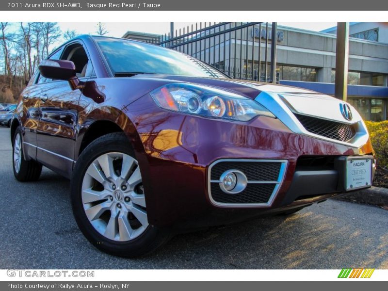 Basque Red Pearl / Taupe 2011 Acura RDX SH-AWD