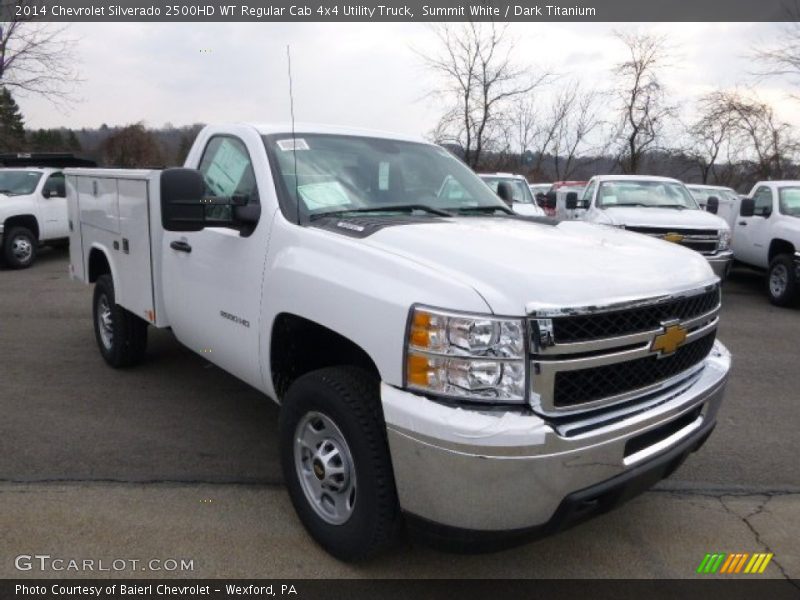 Summit White / Dark Titanium 2014 Chevrolet Silverado 2500HD WT Regular Cab 4x4 Utility Truck
