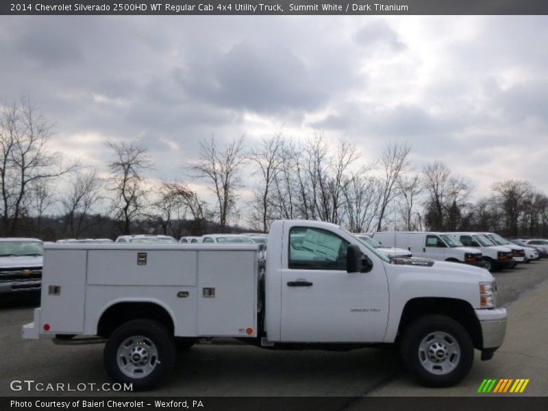 Summit White / Dark Titanium 2014 Chevrolet Silverado 2500HD WT Regular Cab 4x4 Utility Truck