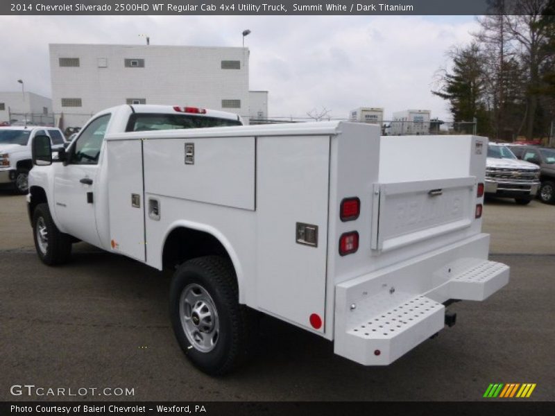 Summit White / Dark Titanium 2014 Chevrolet Silverado 2500HD WT Regular Cab 4x4 Utility Truck