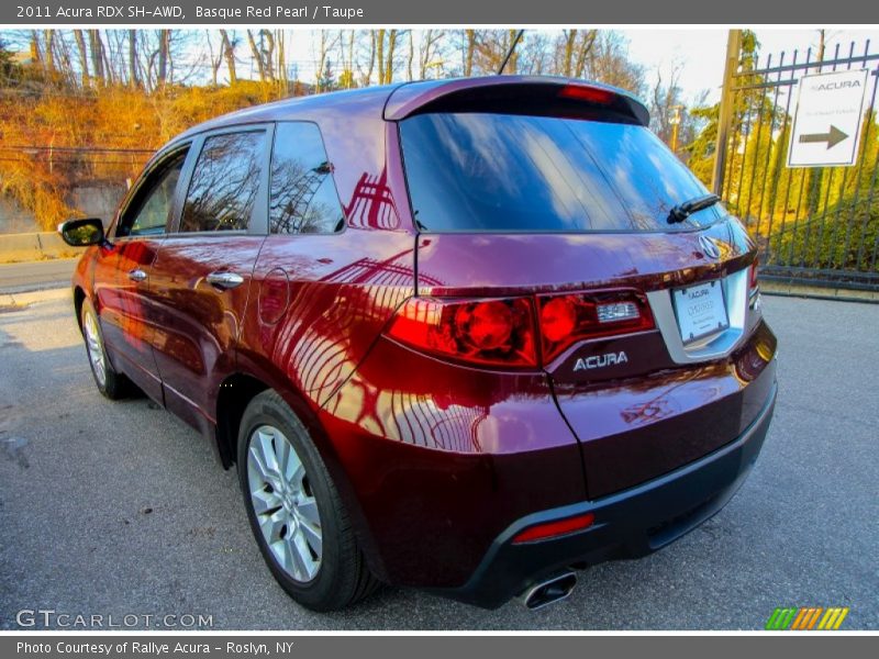 Basque Red Pearl / Taupe 2011 Acura RDX SH-AWD