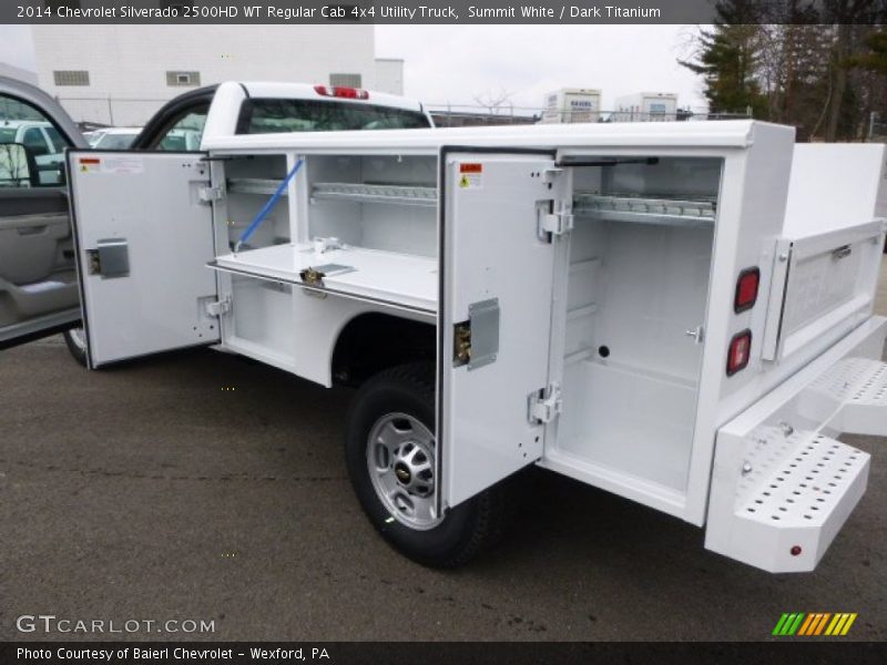 Summit White / Dark Titanium 2014 Chevrolet Silverado 2500HD WT Regular Cab 4x4 Utility Truck