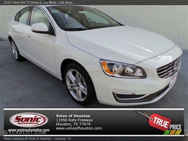 Ice White / Soft Beige 2015 Volvo S60 T5 Drive-E