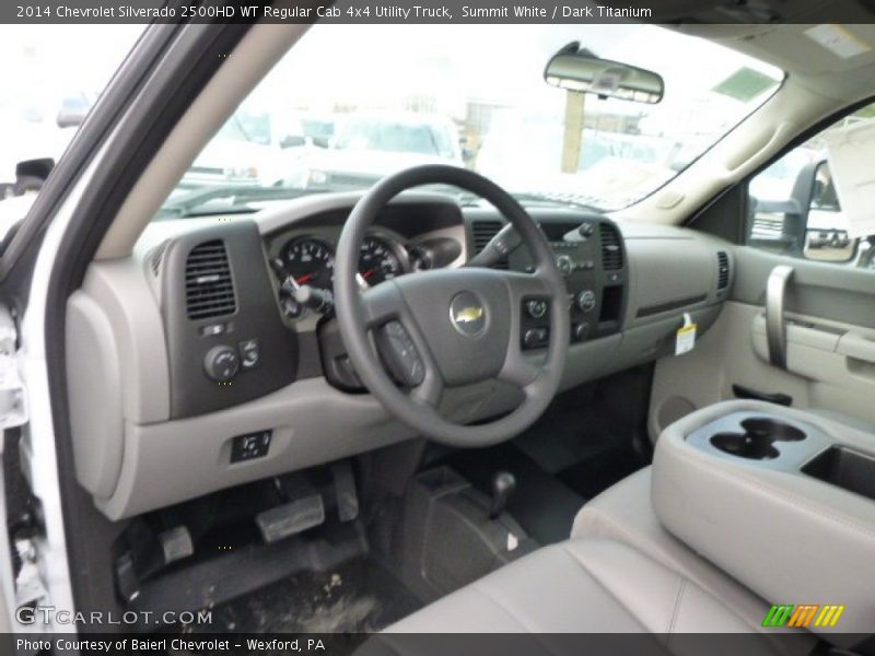 Summit White / Dark Titanium 2014 Chevrolet Silverado 2500HD WT Regular Cab 4x4 Utility Truck