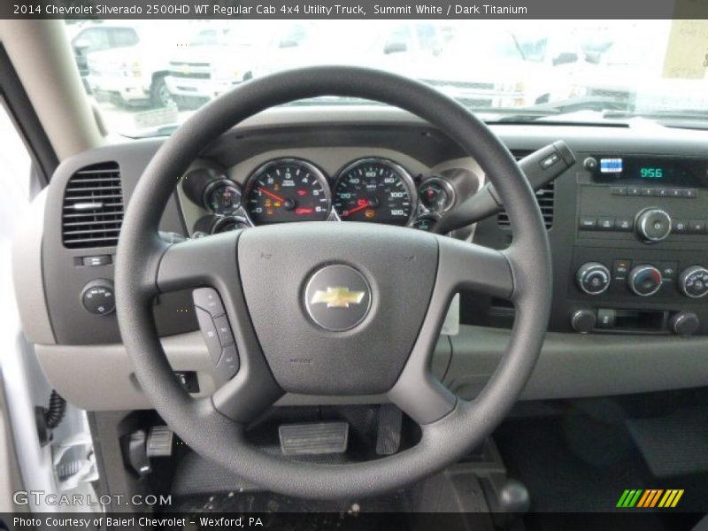 Summit White / Dark Titanium 2014 Chevrolet Silverado 2500HD WT Regular Cab 4x4 Utility Truck