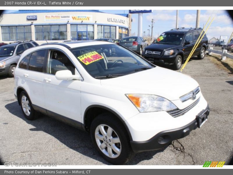 Taffeta White / Gray 2007 Honda CR-V EX-L