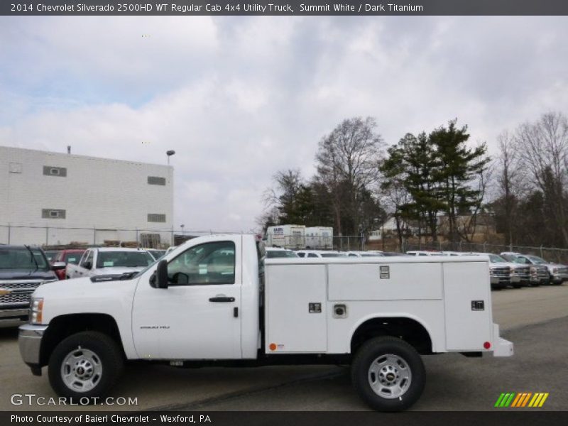 Summit White / Dark Titanium 2014 Chevrolet Silverado 2500HD WT Regular Cab 4x4 Utility Truck