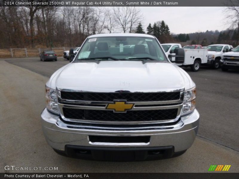 Summit White / Dark Titanium 2014 Chevrolet Silverado 2500HD WT Regular Cab 4x4 Utility Truck