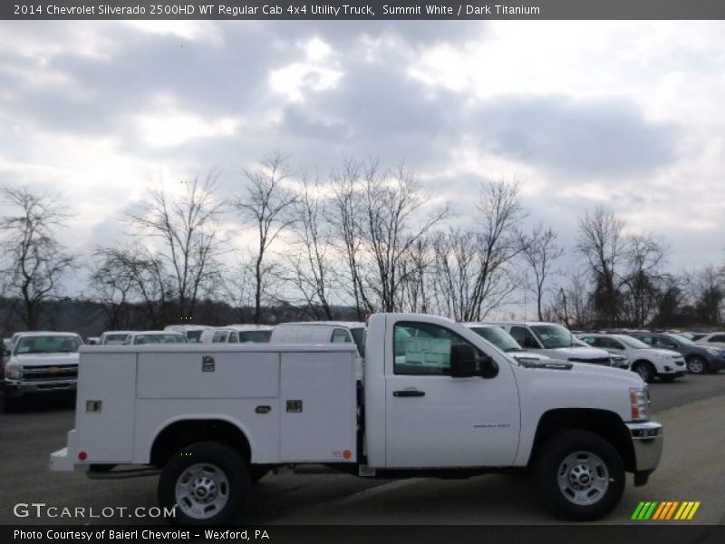 Summit White / Dark Titanium 2014 Chevrolet Silverado 2500HD WT Regular Cab 4x4 Utility Truck