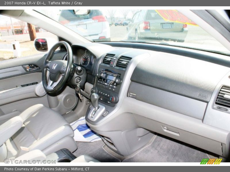 Taffeta White / Gray 2007 Honda CR-V EX-L