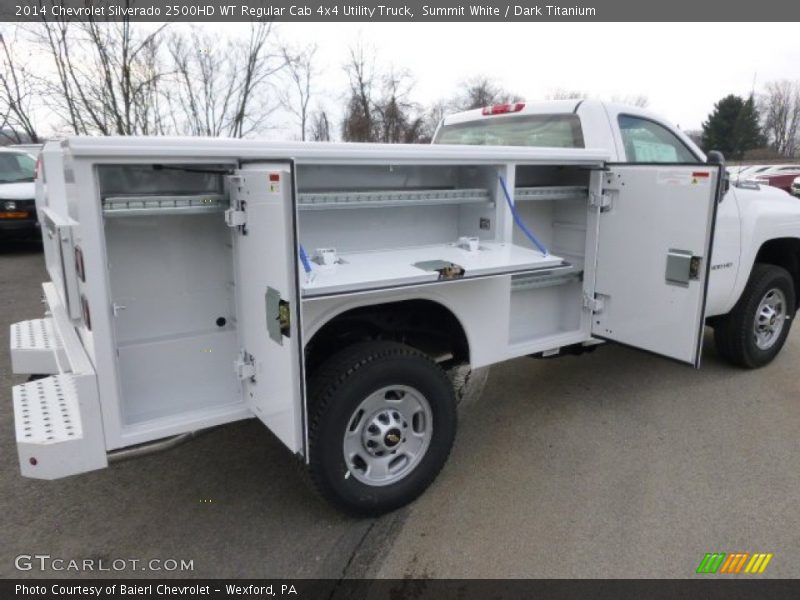 Summit White / Dark Titanium 2014 Chevrolet Silverado 2500HD WT Regular Cab 4x4 Utility Truck