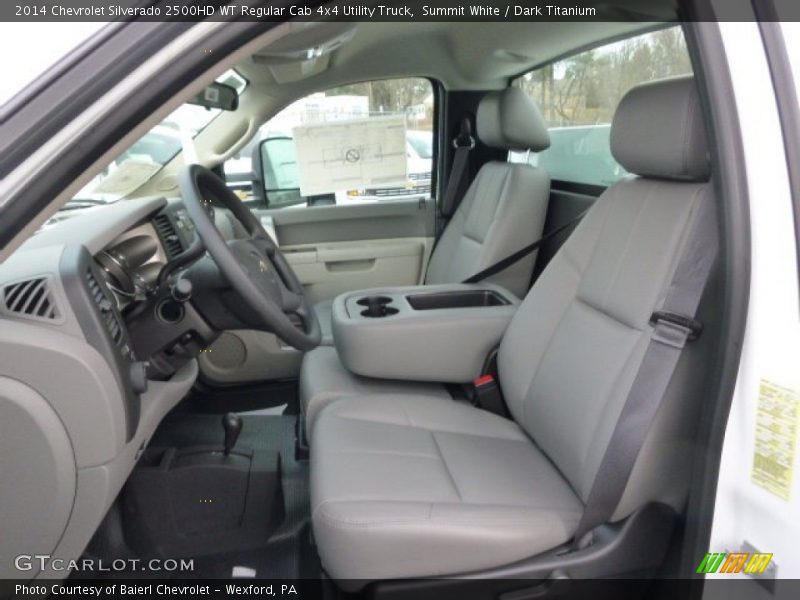 Summit White / Dark Titanium 2014 Chevrolet Silverado 2500HD WT Regular Cab 4x4 Utility Truck