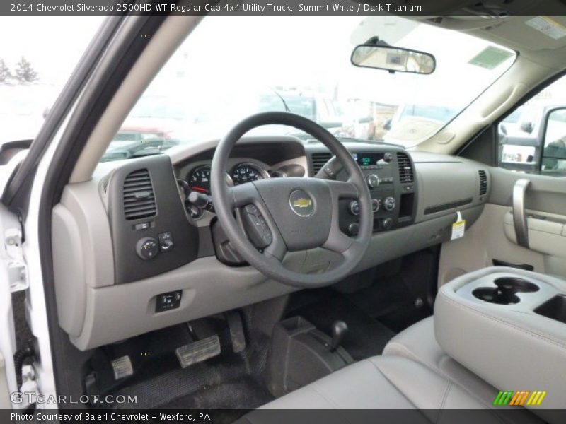 Summit White / Dark Titanium 2014 Chevrolet Silverado 2500HD WT Regular Cab 4x4 Utility Truck