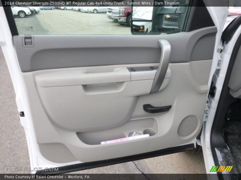 Summit White / Dark Titanium 2014 Chevrolet Silverado 2500HD WT Regular Cab 4x4 Utility Truck