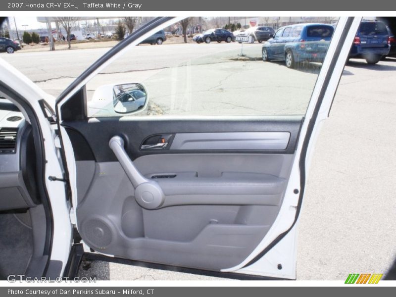 Taffeta White / Gray 2007 Honda CR-V EX-L