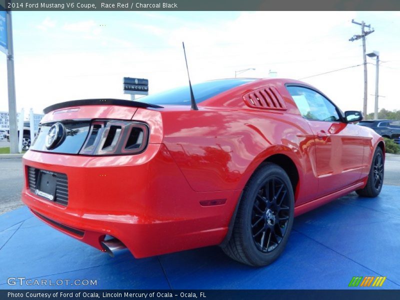 Race Red / Charcoal Black 2014 Ford Mustang V6 Coupe