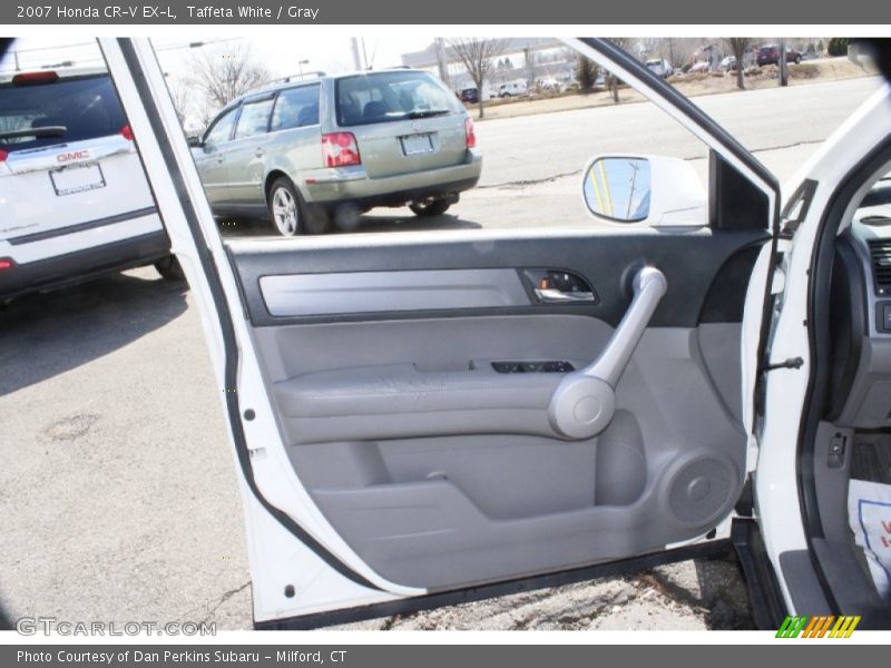Taffeta White / Gray 2007 Honda CR-V EX-L