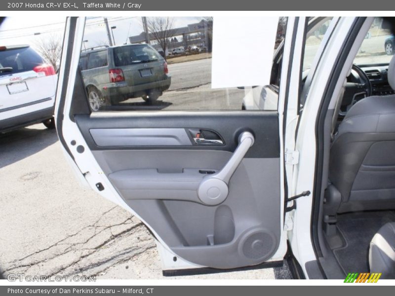 Taffeta White / Gray 2007 Honda CR-V EX-L