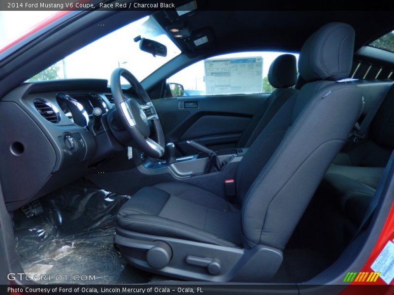 Race Red / Charcoal Black 2014 Ford Mustang V6 Coupe