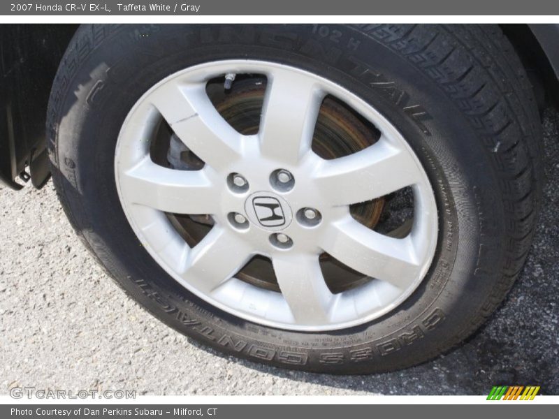 Taffeta White / Gray 2007 Honda CR-V EX-L