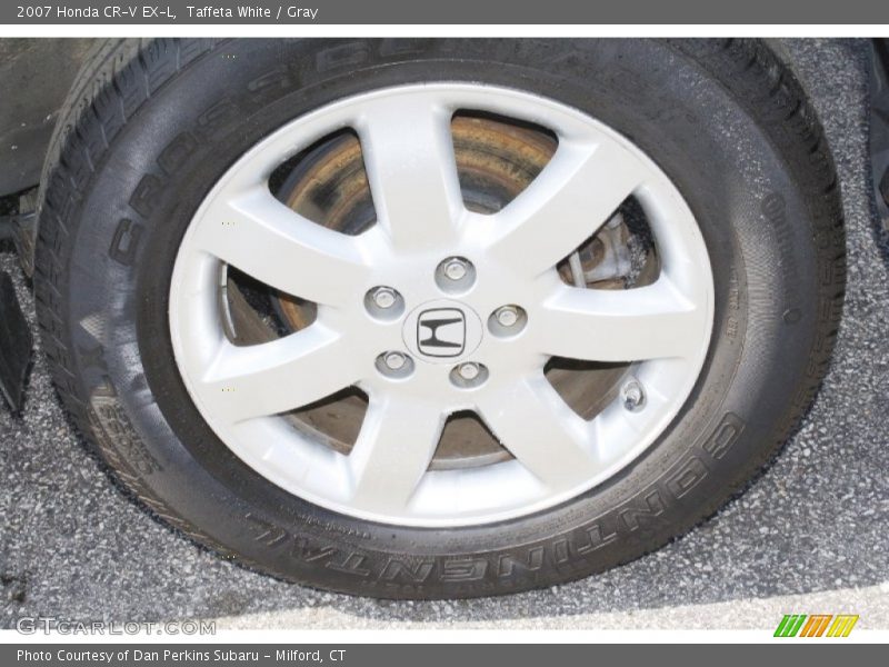 Taffeta White / Gray 2007 Honda CR-V EX-L