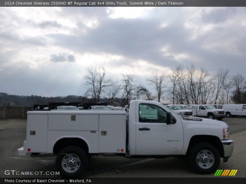 Summit White / Dark Titanium 2014 Chevrolet Silverado 2500HD WT Regular Cab 4x4 Utility Truck
