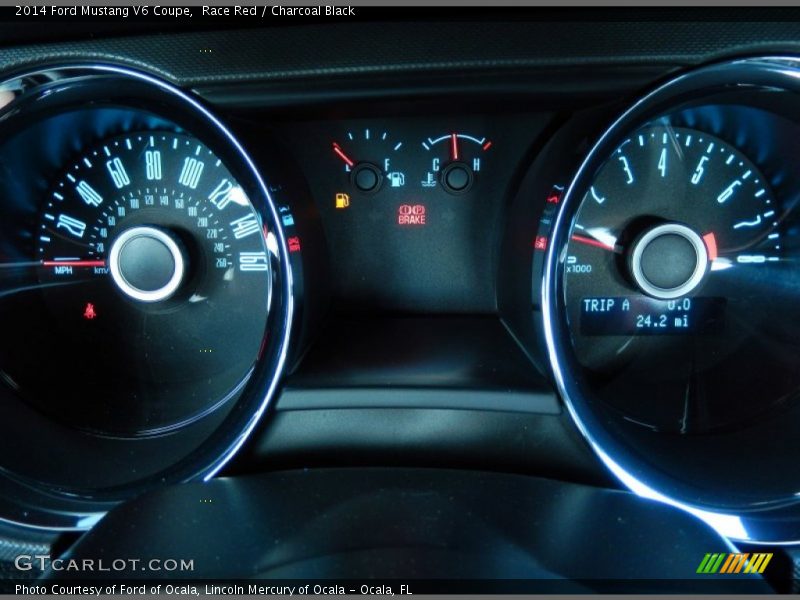 Race Red / Charcoal Black 2014 Ford Mustang V6 Coupe