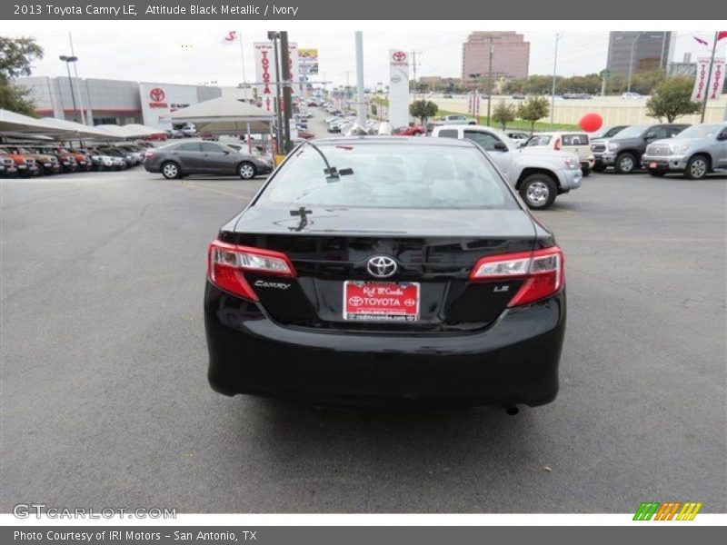Attitude Black Metallic / Ivory 2013 Toyota Camry LE