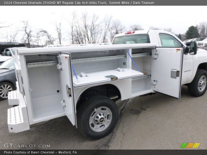 Summit White / Dark Titanium 2014 Chevrolet Silverado 2500HD WT Regular Cab 4x4 Utility Truck