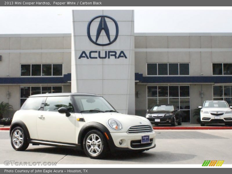 Pepper White / Carbon Black 2013 Mini Cooper Hardtop