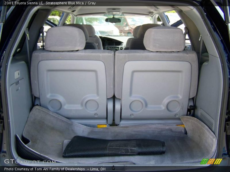 Stratosphere Blue Mica / Gray 2001 Toyota Sienna LE