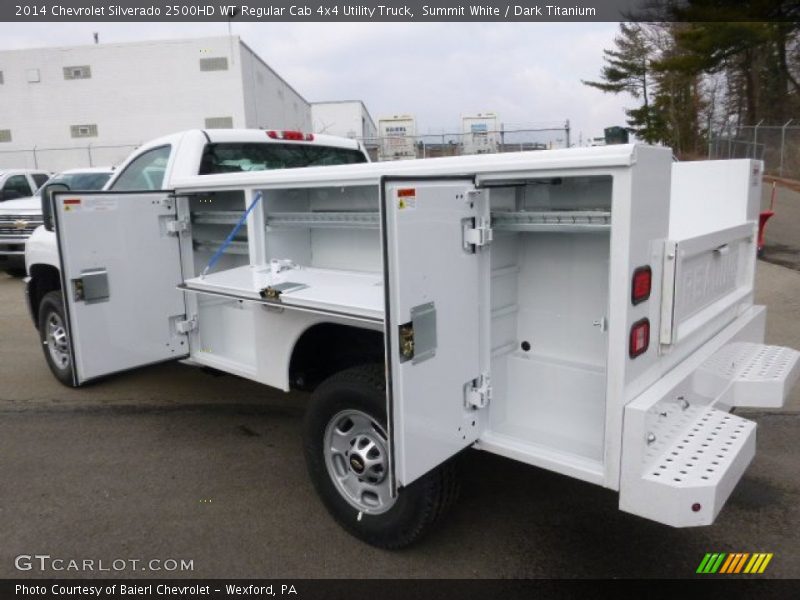 Summit White / Dark Titanium 2014 Chevrolet Silverado 2500HD WT Regular Cab 4x4 Utility Truck