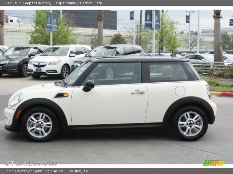 Pepper White / Carbon Black 2013 Mini Cooper Hardtop