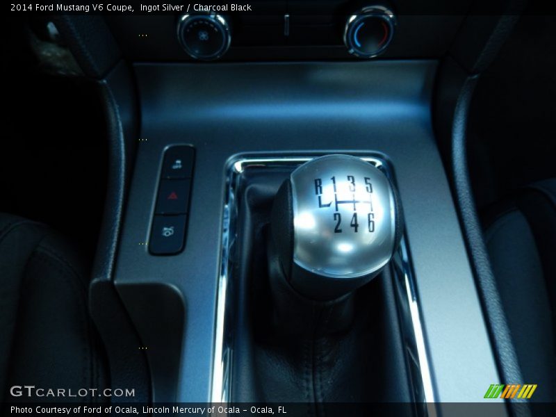 Ingot Silver / Charcoal Black 2014 Ford Mustang V6 Coupe