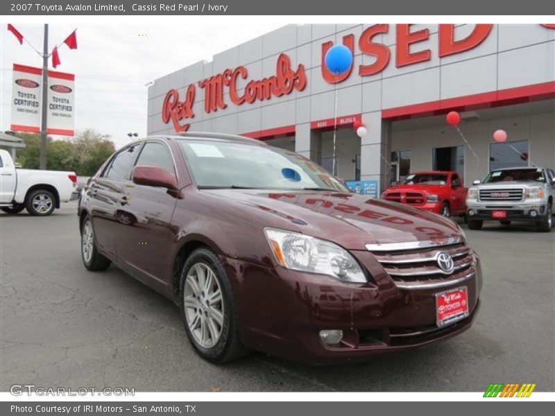 Cassis Red Pearl / Ivory 2007 Toyota Avalon Limited