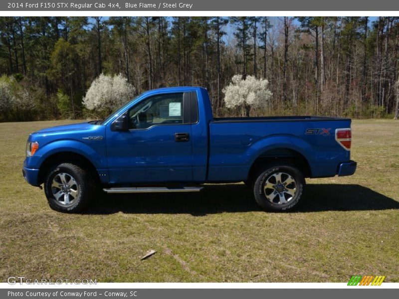  2014 F150 STX Regular Cab 4x4 Blue Flame