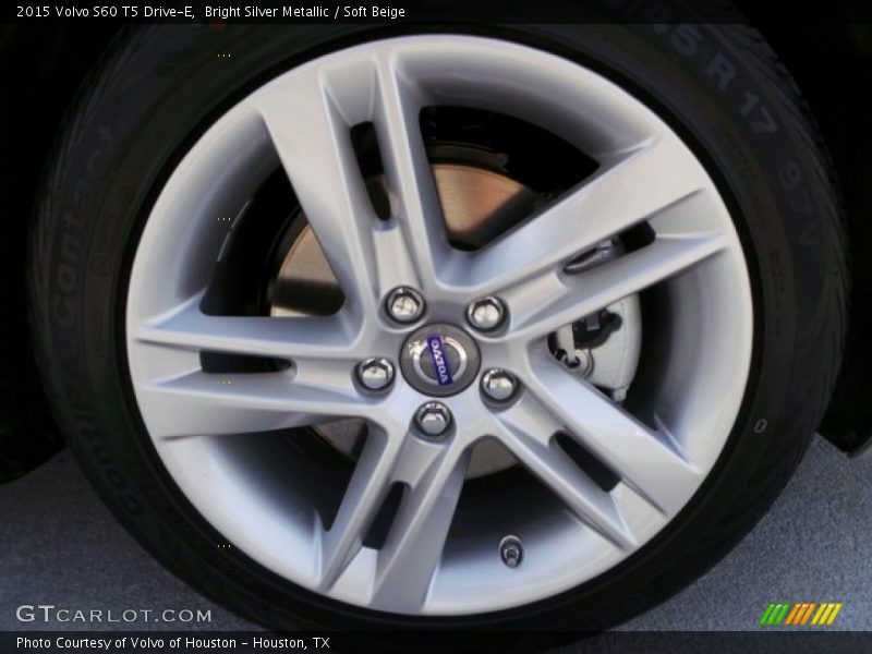 Bright Silver Metallic / Soft Beige 2015 Volvo S60 T5 Drive-E