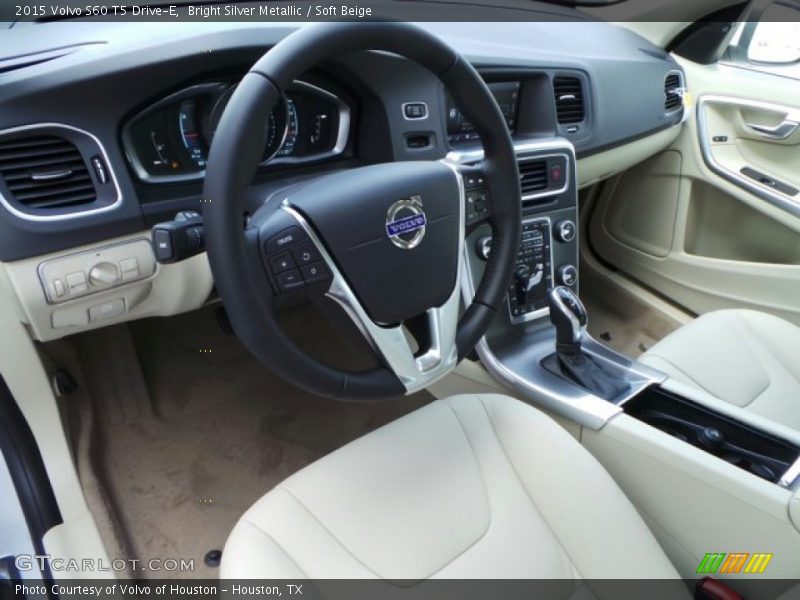 Bright Silver Metallic / Soft Beige 2015 Volvo S60 T5 Drive-E