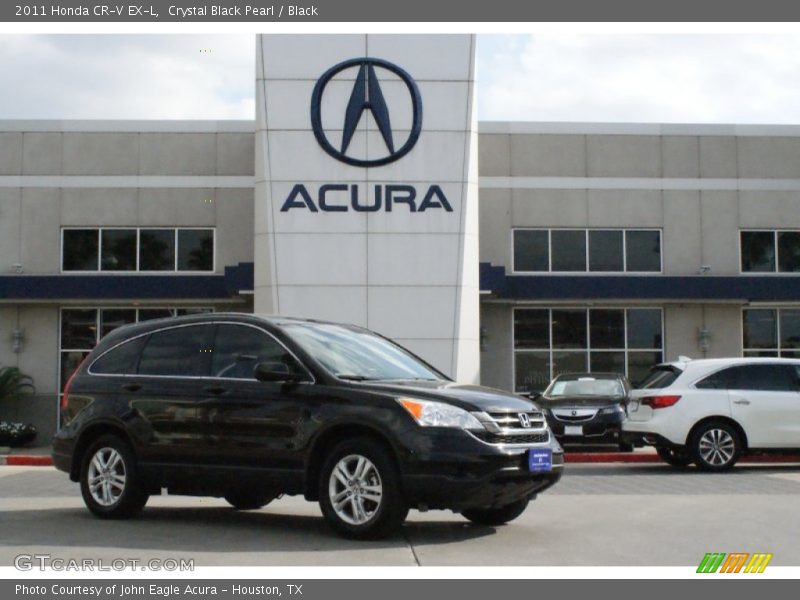 Crystal Black Pearl / Black 2011 Honda CR-V EX-L