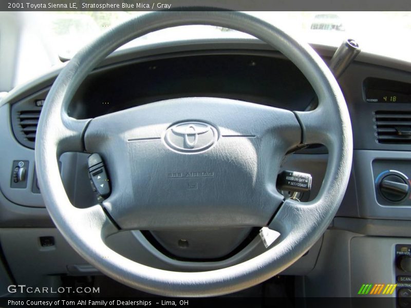 Stratosphere Blue Mica / Gray 2001 Toyota Sienna LE