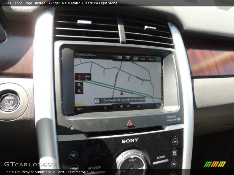 Ginger Ale Metallic / Medium Light Stone 2013 Ford Edge Limited