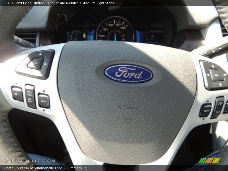 Ginger Ale Metallic / Medium Light Stone 2013 Ford Edge Limited