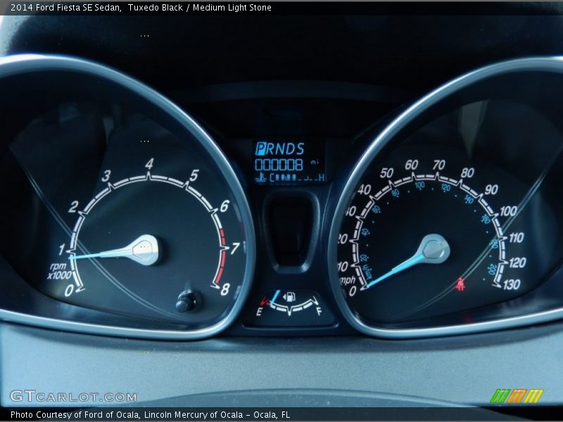 Tuxedo Black / Medium Light Stone 2014 Ford Fiesta SE Sedan