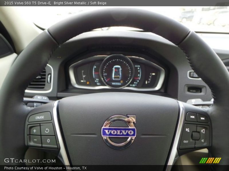 Bright Silver Metallic / Soft Beige 2015 Volvo S60 T5 Drive-E